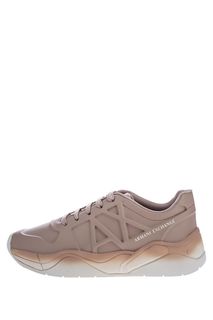 Бежевые кроссовки с градиентом Armani Exchange