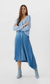 Stradivarius Юбка Асимметричного Кроя С Плиссировкой Женская Коллекция Multicolor 40
