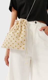 Stradivarius Сумка С Бисером Женская Коллекция Белый 103