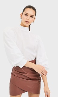 Stradivarius Рубашка Из Поплина Женская Коллекция Белый M