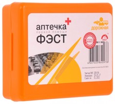 Аптечка автомобильная (дорожная) футляр полистирол МИНИ ФЭСТ ФЭСТ 1590