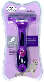 Расческа-триммер PerseiLine для длинношерстных кошек с очистителем L 6,5 см