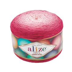 Пряжа Alize Diva Ombre Batik, 875 м, 2 мотка по 250 г, цвет: 7367 розовый 2 шт.