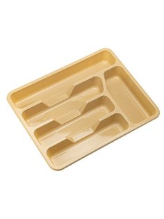 Лоток для столовых приборов ElfPlast, малый, бежевый