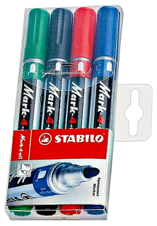 Набор маркеров STABILO Mark-4-all 651/4 4 шт