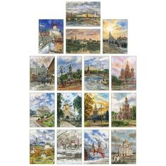 Набор открыток "Москва в акварелях" Фантазер