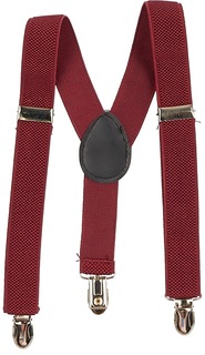Подтяжки детские Y, бордовые подарочная коробка Stilmark