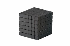 Куб из магнитных кубиков Forceberg TetraCube 5 мм, черный, 216 элементов