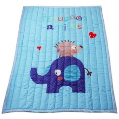 Коврик игровой для ползания Слон и ежик, 145х195 см NO Name