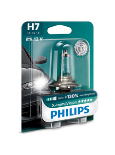 Лампа PHILIPS H7 12V 55W +130% X-Treme Vision Plus 12972 XV+B1