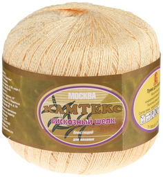 Пряжа Камтекс Вискозный шёлк, блестящий, 031 шампанское, 350 м, 100 г (6 мотков) 6 шт.