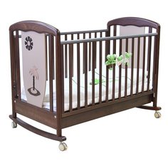 Детская кроватка VITALIA 125x65 Шоколад - какао Papaloni