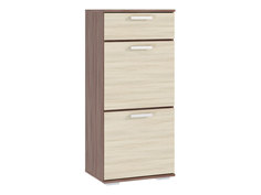 Обувница Прихожая Ника ТВ500 Ясень шимо светлый/Ясень шимо темный ERA