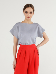 Блуза женская Remix 6707 синяя 48 RU