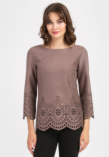 Блуза женская Remix 6579 бежевая 46 RU