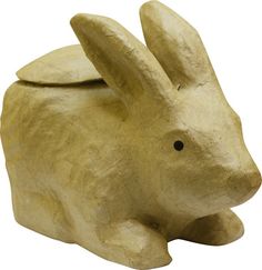 Фигурка из папье-маше объемная Айрис-пресс Кролик-ваза, 12х25х19 см