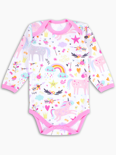 Боди с длинным рукавом Веселый малыш Единорожка, р. 86