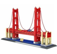Конструктор Шедевры мировой архитектуры. Мост Золотые Ворота, 1977 деталей Wange