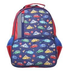 Рюкзак школьный Calligrata Машинки Паттерн, 37х26х13 см