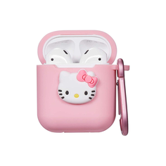 Чехол для Apple Airpods Hello Kitty Pink