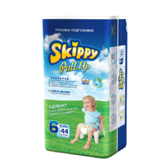Подгузники-трусики Skippy 6 (16-25 кг), 44 шт.