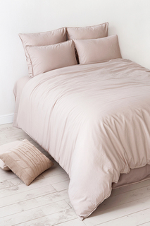 Комплект постельного белья Bovi Soft Sateen софт сатин, пудровый, полутораспальный