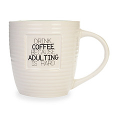 Кружка Just Mugs Como Panel Adulting is Hard керамика 355мл, в ассортименте