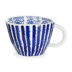 Кружка Just Mugs MEDIA Jaggered Stripe Blue керамика 385мл, в ассортименте