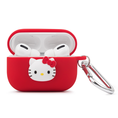 Чехол для Apple Airpods Hello Kitty Cartoon Silicone Case Red