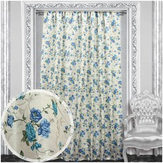 Портьера Amore Mio RR LD7750-02 145*270см. Голубая