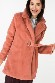 Полушубок женский ICHI 20106950 розовый 40 EU