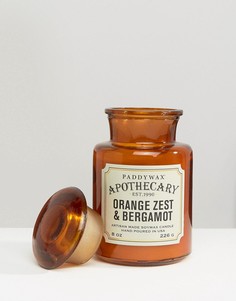 Свеча с ароматом бергамота и цедры апельсина Paddywax Apothecary-Коричневый