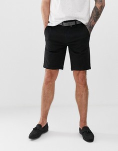 Черные шорты чиносы Burton Menswear-Черный