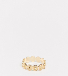 Золотистое кольцо ASOS DESIGN Curve-Золотой