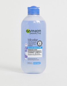 Мицеллярная вода 400 мл с маслами для чувствительной кожи и области вокруг глаз Garnier - Розничная цена: 6,99 £-Бесцветный