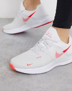 Бело-розовые кроссовки Nike Training Renew Fusion-Белый