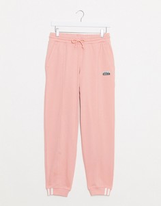 Розовые джоггеры с манжетами adidas Originals RYV-Розовый