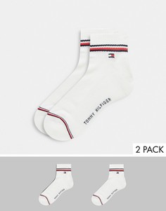 2 пары белых носков Tommy Hilfiger-Белый