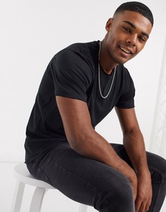 Черная футболка с необработанными краями Brave Soul-Черный