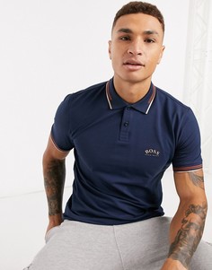 Футболка-поло BOSS Athleisure-Темно-синий