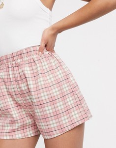 Розовые шорты в клетку Heartbreak-Розовый