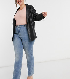Расклешенные джинсы в стиле 70-х ASOS DESIGN Curve-Синий