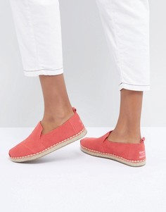 Замшевые эспадрильи TOMS Alpargata-Розовый