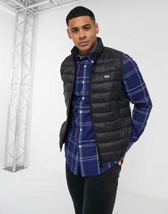 Черный стеганый жилет Barbour International