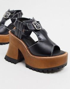 Черные сандалии на платформе Jeffrey Campbell-Мульти