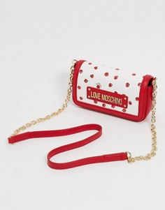 Сумка через плечо с принтом Love Moschino-Мульти