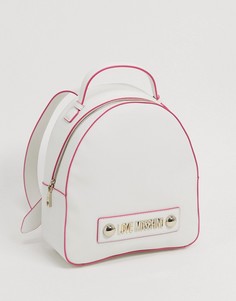 Белый рюкзак Love Moschino