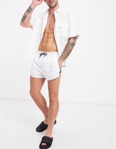 Белые шорты для плавания с логотипом HUGO bodywear-Белый