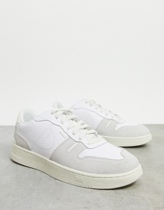 Белые кроссовки с платиновой отделкой Nike Squash-Type-Белый