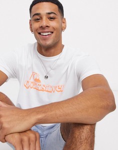 Белая футболка Quiksilver-Белый